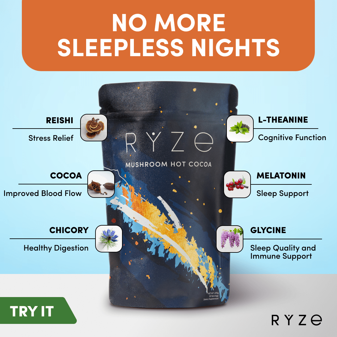 RYZE Day + Night Bundle (Mushroom Coffee + Mushroom Cocoa)