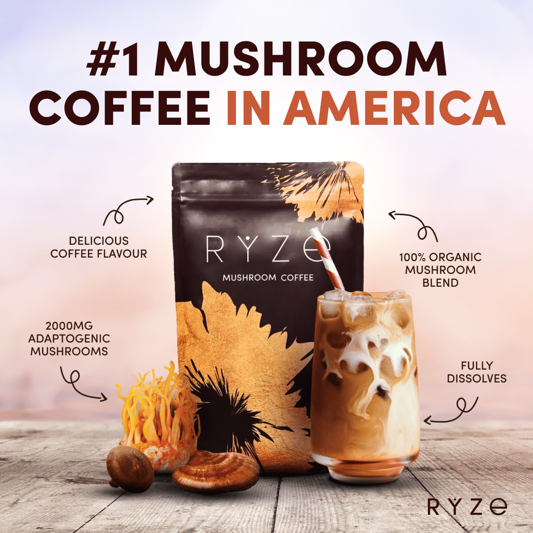 RYZE Ultimate Starter Kit (2 Mushroom Coffees + 1 Probiotic Creamer)