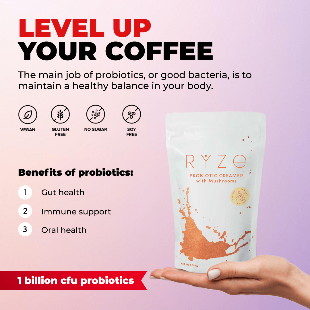 RYZE Ultimate Starter Kit (2 Mushroom Coffees + 1 Probiotic Creamer)